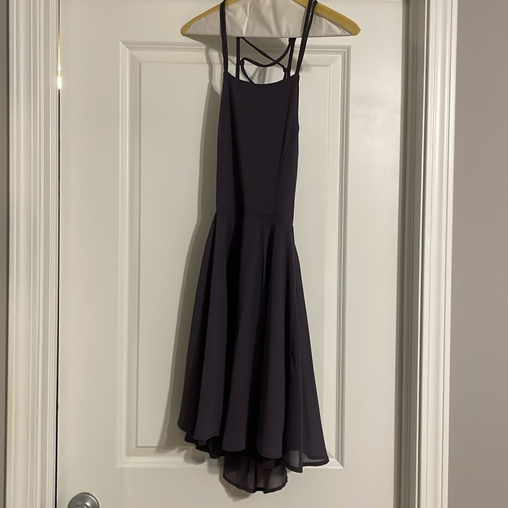 Elegant Black Strappy Dress